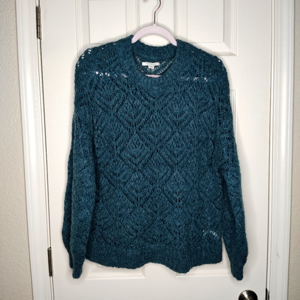 American Eagle knit Sweater Emerald Green Small